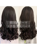 チョビー 銀座(chobii)&nbsp;デジタルパーマ　コテ巻き風　韓国　くびれ　人気　高柳