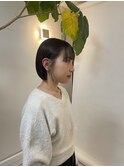 ぱつっとボブ