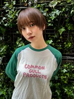 アンバー 池袋(amber)&nbsp;丸みマッシュショート[顔まわりレイヤー/ベージュ][池袋駅]