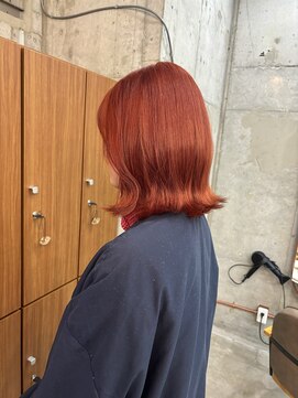 ノイ(noii) オレンジカラー×ボブ