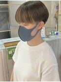 前髪インナー×マッシュショート