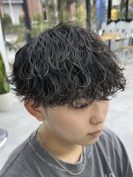 ビューブルー 亀戸錦糸町(VIEW BLUE) 波巻きパーマメンズマッシュツイストスパイラルカルマパーマ眉毛