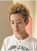 スパイキーショートビジネスマン30代40代ツーブロック刈り上げ
