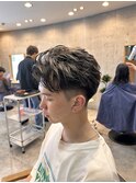 リバースショート　ホワイトメッシュ　ハイライト