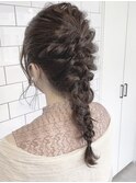 《shii../大黒》#ヘアセット#編み下ろし#結婚式