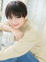 モッズ ヘア 福岡姪浜店(mod's hair) mod's姪浜/ショコラブラウン小顔補正カット艶感丸みショートh