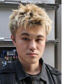 スパイキーショートメンズブリーチベリショ熊本下通