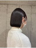 ナチュラル切りっぱなしボブ