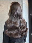 アッシュベージュレイヤーカットモテ髪オフィスヘア美髪