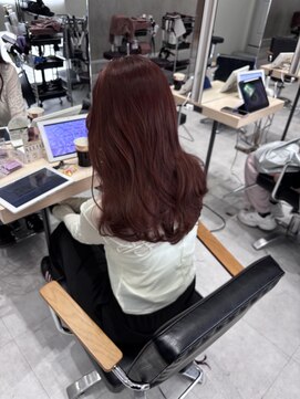 ソヨン 栄店(SOYON) ミディアムレイヤー/チェリーピンク/質感再整トリートメント