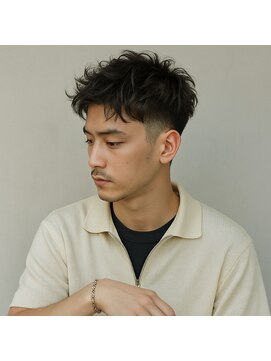 スープレックス ヘアーデザイン(SOUPREX HAIR DESIGN) SOUPREX夏ツーブロック 大人メンズアップバング 20代 30代