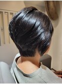 ハイグラデーション　ショートボブ