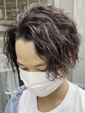 フィフス 大分(fifth) 大分メンズツーブロックセンターパートツイストスパイラルパーマ