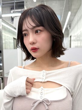 エヌアイ オモテサンドウ(ni omotesando) 韓国ボブ くびれボブ 結べるボブ 顔まわりカット【肥田亜沙美】