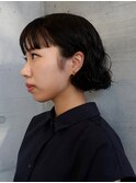 大人ボブパーマ