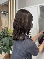 エレ 博多(ere)&nbsp;【ere博多：川崎】オリーブベージュ×切りっぱなしミディアム