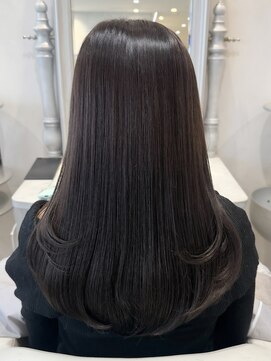 ザックラフィネ(ZACC raffine) マロンブラウン/ワンカラー/ローレイヤーカット/顔周りカット