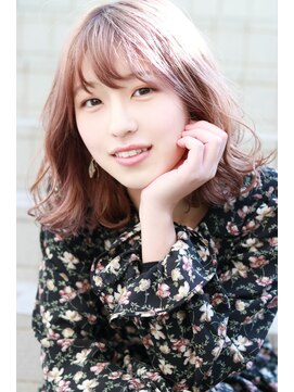 ステラ ヘア デザイン サロン(STELLA hair design salon) 透明感 ミルクティーベージュ 韓国 ミディアムレイヤー S