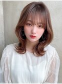 顔まわりレイヤーくびれヘアが人気◎ 【浦和】