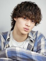 リベル(LIBER)&nbsp;波巻きパーマ/ラウンドマッシュウルフ/men's/八王子