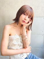 レニーバイエース(LANY by ACE)&nbsp;【LANY横浜】切りっぱなしボブ×マロンブラウン