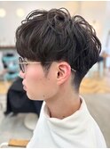 軽めマッシュ刈り上げフェードニュアンスパーマ◎20代～50代