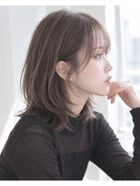 エルムバイエント(elm by emt)&nbsp;レイヤーボブ/グレージュカラー/前髪あり/30代ヘア/40代