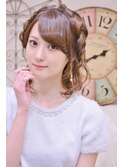 ミディアムの編みこみアレンジ【メイズ東中野・鍛原志行】