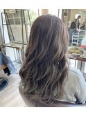グレージュハイライト×グラデーション