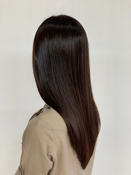 クオリス 赤塚店(QUALIS) 縮毛矯正ロング♪コスメストレート髪質改善ココアベージュ