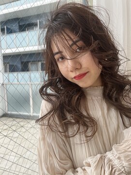 ロンド ストラーダ 心斎橋(Lond strada) 韓国前髪顔周りロング×インナーグレージュ[心斎橋/髪質改善]