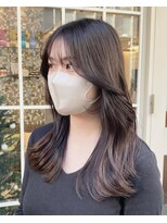 ネオリーブアイム 横浜西口店(Neolive aim)&nbsp;毛流れ作る顔周りカット くびれミディアム【横浜】