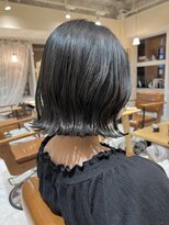 ラボヌール ヘアー エクラ(La Bonheur hair eclat) 切りっぱなしボブ/暗髪/20代30代40代