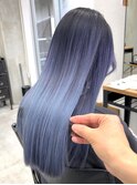 グレーベージュ_レイヤーロング_ケラチントリートメント髪質改善