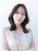 20代30代大人かわいい/グレージュカラー/レイヤー/小顔/前髪