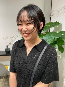 クリアーオブヘアー 栄南店(CLEAR of hair) 顔まわりレイヤーショート/osumi