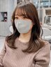 【赤みゼロの透明感】似合わせカット＆ブリーチなしダブルケアカラー＆Aujua