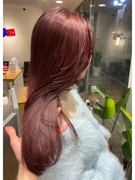 アカラ(acala) ピンクレイヤーロング【イルミナカラー/髪質改善/縮毛矯正】