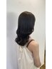 女性カット+ケアカラー [白髪も◎] +カシミヤ極潤トリートメント￥9000