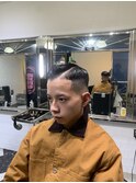 べリーショートダークアッシュニュアンスパーマ韓国マッシュ