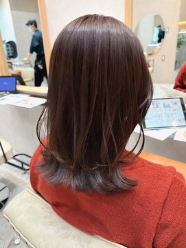 ガーデンヨコハマエスト(GARDEN YOKOHAMA est) メルティカラー ショコラブラウン ミディアムレイヤー 暖色