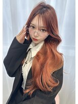 ユーフォリア 渋谷グランデ(Euphoria SHIBUYA GRANDE)&nbsp;韓国くびれヘア♪ブリーチなし赤髪◎