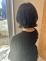 リノア 鵠沼海岸(LINOA)&nbsp;デザインカラー/レイヤーカット/ウェットヘア/オリーブベージュ