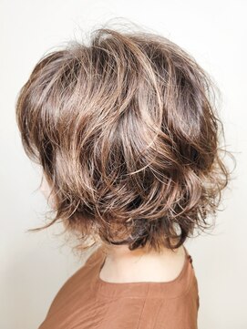 松本平太郎美容室 国立店 ミディアムレイヤーウェーブ×パーマ