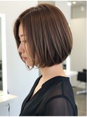 美髪/ワイドバング/レイヤーカット/くすみベージュ/新小岩駅