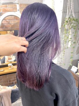 マノハル(MANOHARU) 多毛さん　ブリーチ１回　バイオレット