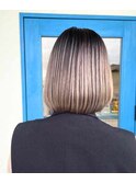 似合わせカットメルティカラー着物フェミニンロング