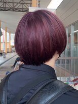 エイム ヘアメイク 横川店(eim HAIR MAKE) ダークレッド