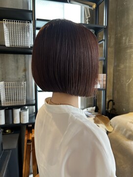 レアワンハナレ センター北美容院(lea/1 HANARE) ラベンダーブラウン×ミニマムボブ