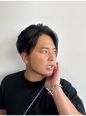 ホワイトメッシュ/ツイスト/ツイスパ/パーマ/メンズ/眉毛